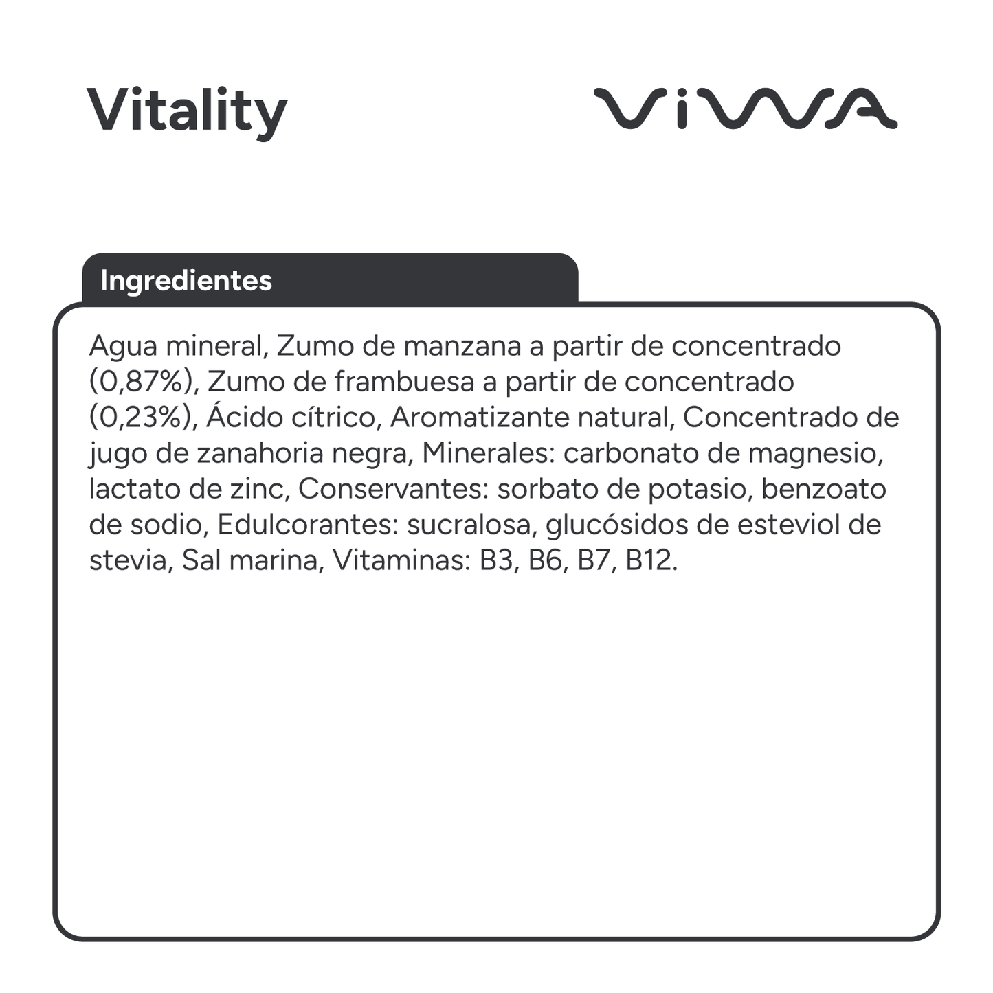 Vitality - Pack 12 x 500 ml
