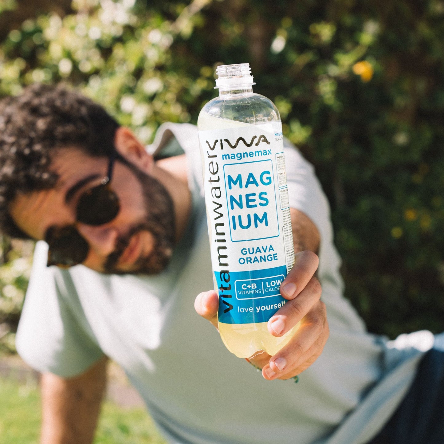 Viwa VitaminWater Magnemax - Bebida Refrescante con Magnesio y Vitaminas C y B. Sabor Guayaba y Naranja - 600ml, Pack de 12