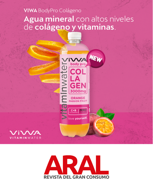 Viwa Vitaminwater lanza una bebida con colágeno y vitaminas única en el mercado