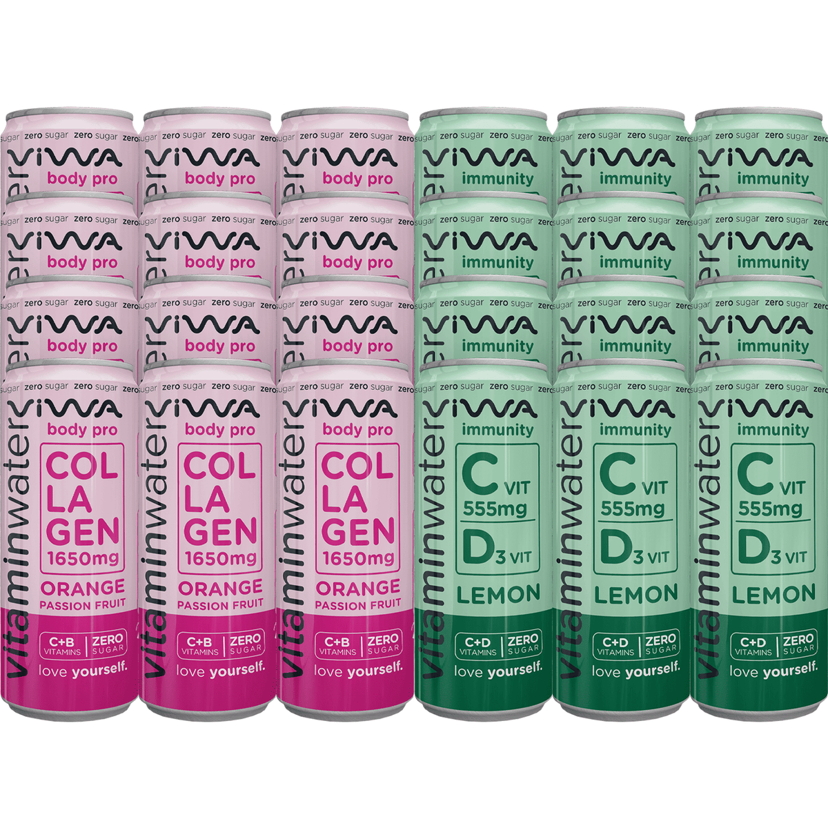 Mix Viwa VitaminWater - Bebidas Refrescantes Cero Azúcar con Vitaminas ...